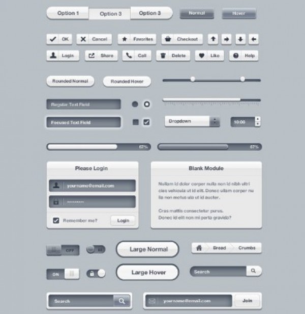 web unique ui kit ui elements ui tabs stylish simple Silders Search forms quality progress bars original new navigation modern login forms interface hi-res HD grey gray fresh free download free elements drop-downs download detailed design creative control buttons clean breadcrumbs 