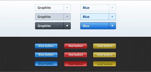 user interface ui standard button red menu light free download free button dropdown clean blue 