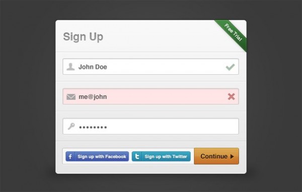 web unique ui elements ui twitter stylish simple signup quality original new modern modal form modal box interface hi-res HD fresh free download free form Facebook elements download detailed design creative continue clean buttons 
