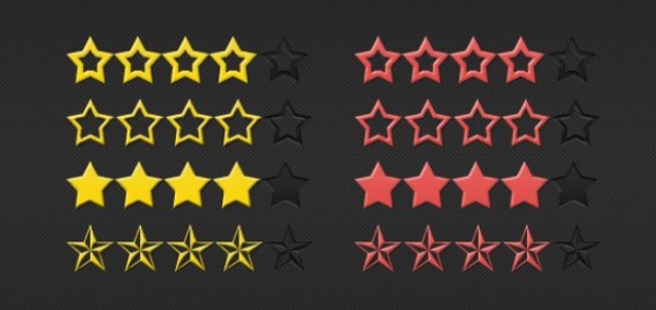 yellow web unique ui elements ui system stylish stars star rating star set review red rating rate quality psd original new modern interface hi-res HD fresh free download free elements download detailed design creative clean 