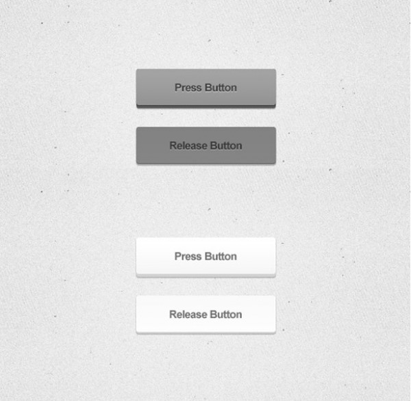white buttons white web vector unique ui elements UI buttons stylish set released quality psd pressed original normal new light interface illustrator high quality hi-res HD grey graphic fresh free download free embossed elements download detailed design dark creative buttons active 3d 