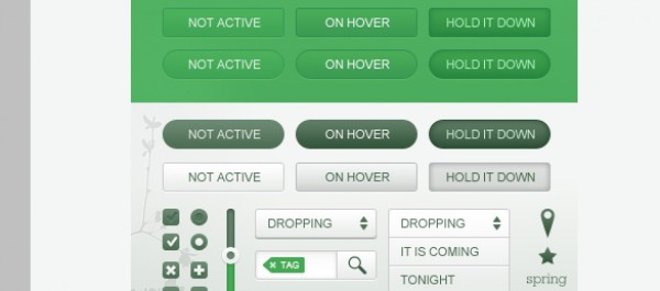 search radio button gui green dropdown checkbox 