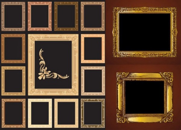 web vector unique ui elements stylish quality photo original new interface illustrator high quality hi-res HD graphic gold gallery fresh free download free frames elements download detailed design decorative creative art 
