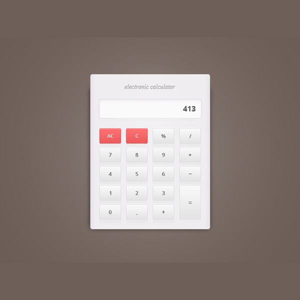 white calculator psd white web unique ui elements ui stylish red quality original new modern light interface hi-res HD fresh free download free elements electronic calculator download detailed design creative clean calculator clean calculator 
