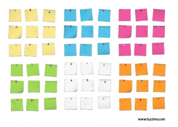 web vector unique ui elements stylish sticky notes quality push pins pins pad original notes new interface illustrator high quality hi-res HD graphic fresh free download free elements download detailed design creative colorful 