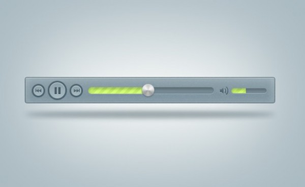 web volume slider unique ui elements ui stylish quality psd player original new music player mp3 player mp3 modern metal knob interface hi-res HD grey green fresh free download free elements download detailed design creative clean audio player 