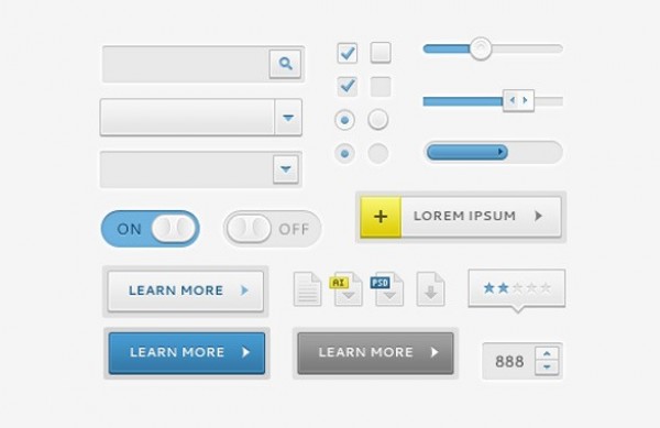 web unique ui elements ui stylish sliders simple search bar quality original new modern kit interface hi-res HD grey gray fresh free download free elements download detailed design creative clean buttons 