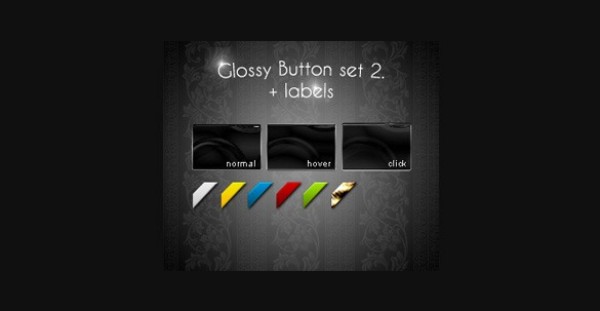 web unique ui elements ui stylish square shiny set quality psd original new modern labels interface hi-res HD glossy fresh free download free elements download detailed design creative corners corner labels colorful clean buttons 