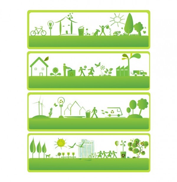 web vector unique ui elements stylish save earth recycle quality original new nature interface illustrator high quality hi-res HD green graphic go green fresh free download free environment elements eco friendly eco download detailed design creative banners 