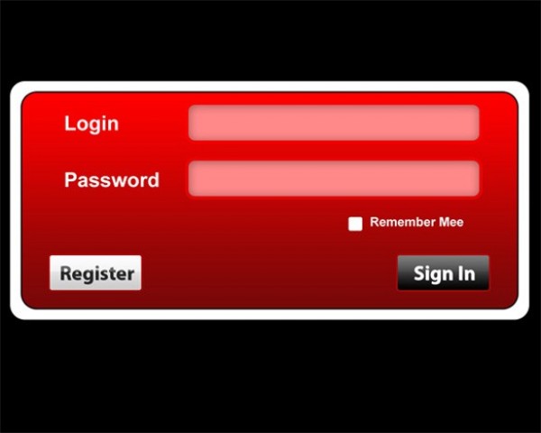 web unique ui elements ui stylish signin register red quality psd panel original new modern login form login interface hi-res HD fresh free download free framed field elements download detailed design creative clean buttons box 