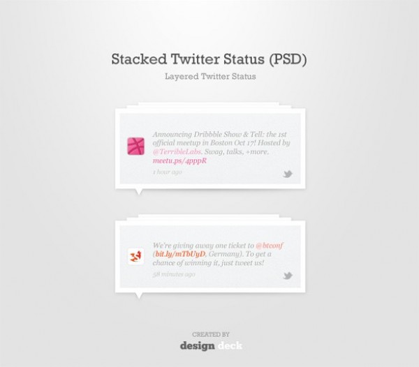 web unique ui elements ui twitter status tweets stylish stacked messages simple quality original new modern messages interface hi-res HD fresh free download free forms elements download detailed design creative clean 