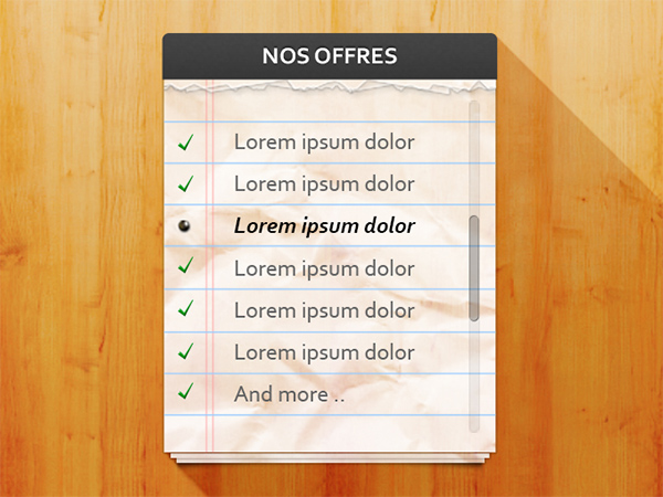 wood slider pattern note pad list checklist check 