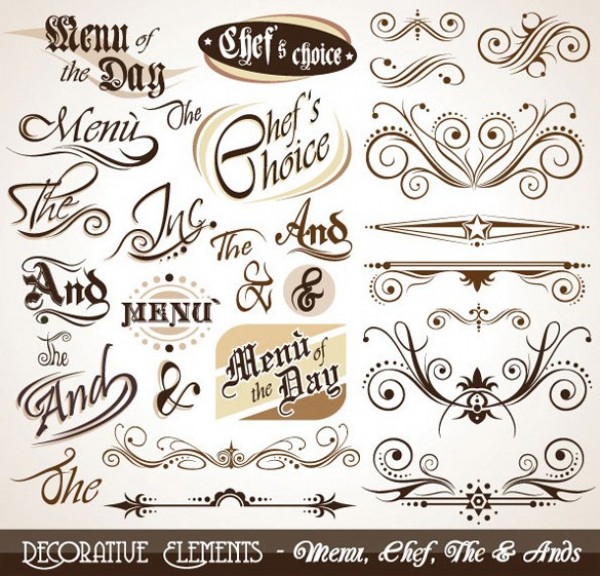 web vector unique ui elements the stylish scroll quality ornamental original new menu interface illustrator high quality hi-res HD graphic fresh free download free elements download detailed design decorative creative chef and 