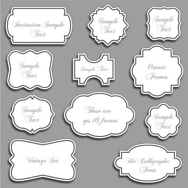 web vintage vector unique ui elements text stylish stickers quality outlined original new labels interface illustrator high quality hi-res HD graphic fresh free download free frames EPS elements download detailed design creative 