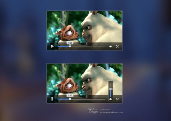 web volume control video player unique ui elements ui transparent video player transparent stylish quality original new modern minimal psd interface hi-res HD fresh free download free elements download detailed design creative clean 