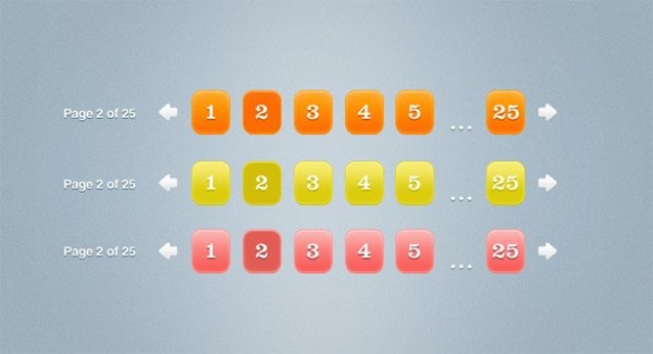 web unique ui elements ui stylish simple set quality psd pagination page original numbers new modern juicy interface hi-res HD fresh free download free elements download detailed design creative colorful clean buttons 