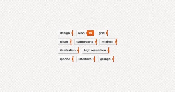 web unique ui elements ui tags stylish sliding tags simple quality psd original orange new modern minimal iphone interface hi-res HD grey gray fresh free download free elements download detailed design creative clean 