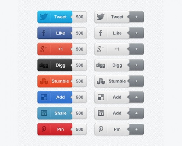 web unique ui elements ui stylish states social share buttons social share set quality psd original new networking modern media like interface hi-res HD fresh free download free elements download detailed design creative counters clean buttons 