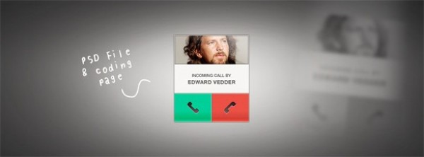 widget web unique ui elements ui stylish quality psd popup phone original new name modern interface incoming call widget incoming call image icons hi-res HD hang up fresh free download free elements download detailed design creative clean call box answer 