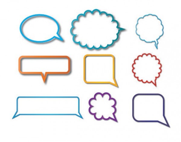 web vector unique ui elements stylish speech bubbles simple set quality original new interface illustrator high quality hi-res HD graphic fresh free download free EPS elements download dialogue boxes detailed design creative colors chat clouds 
