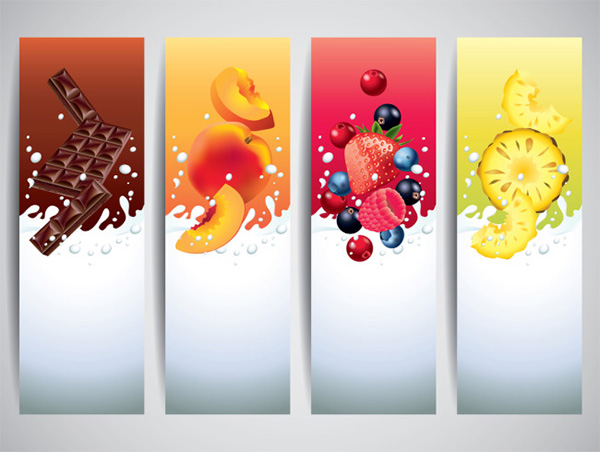 vertical fruit banner vertical vector milk fruit banners fruit free download free chocolate banners 