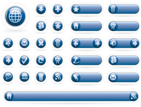 web icons web vector unique ui elements stylish shiny round quality original orb new interface illustrator high quality hi-res HD graphic glossy glassy fresh free download free elements download detailed design creative buttons blue 
