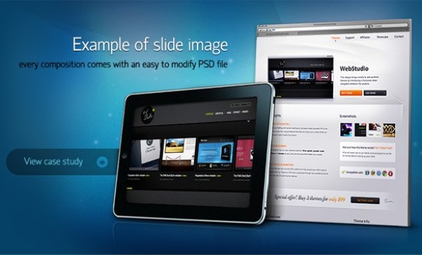 web unique ui elements ui stylish slider simple showcase quality psd original new modern interface homepage hi-res HD fresh free download free envision elements download display detailed design creative Composition clean 