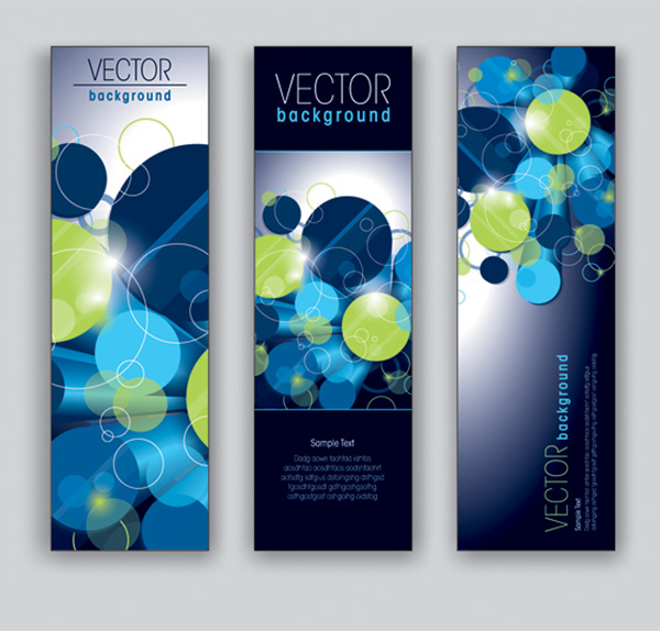 vertical vector green free download free circles bold blue banners abstract 