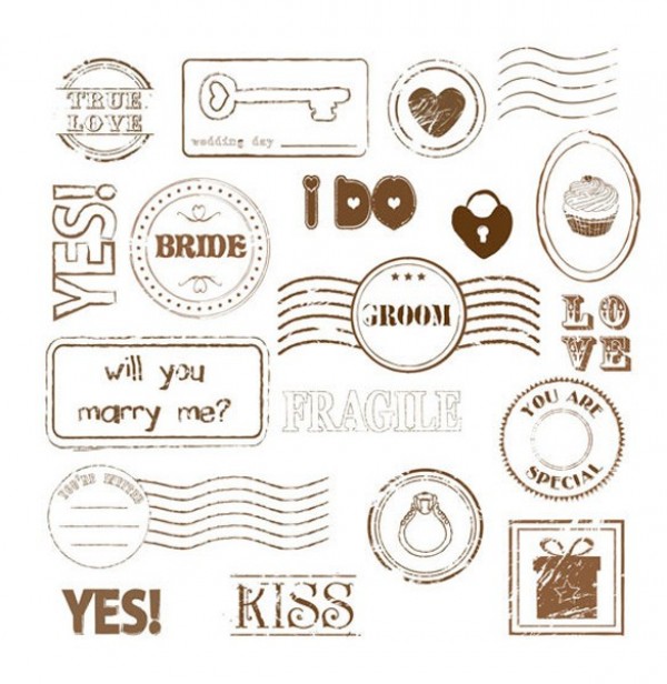 web vector unique ui elements stylish stamp seal quality original official new marry me love kiss interface illustrator I do high quality hi-res HD groom graphic fresh free download free elements download detailed design creative bride authentic approved 