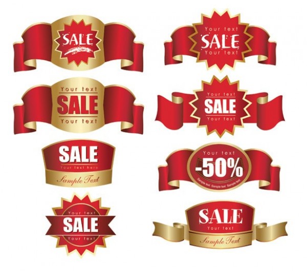 web vector unique ui elements stylish star badge star sales labels sales ribbons ribbon labels red sales labels. set red quality original new interface illustrator high quality hi-res HD graphic gold fresh free download free EPS elements download detailed design creative banner badge 