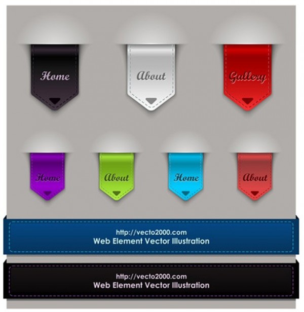 web vector unique ui elements stylish set ribbons ribbon banner ribbon badge quality original new interface illustrator high quality hi-res HD graphic fresh free download free featured feature EPS elements download detailed design creative corner cdr bookmark banner badge AI 