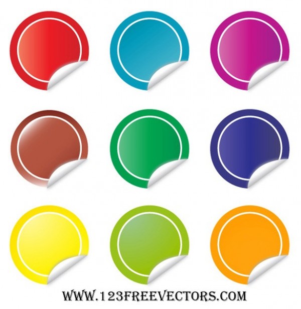 web vector unique ui elements stylish stickers round quality plain original new interface illustrator high quality hi-res HD graphic fresh free download free elements download detailed design curled stickers curled curl creative colors colorful 