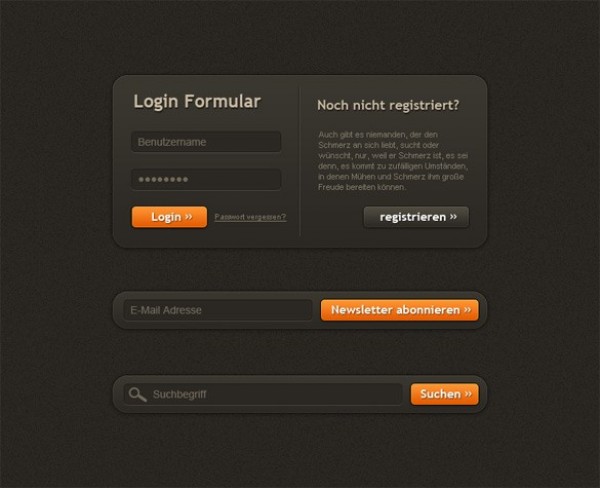 web unique ui elements ui Subscribe stylish simple signup search registration quality original orange new modern login form login interface hi-res HD fresh free download free forms form field elements download detailed design creative clean buttons brown box 