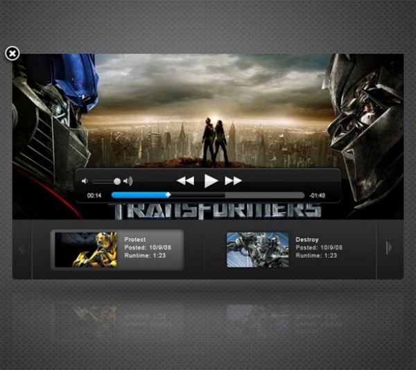 web video player unique ui elements ui stylish simple quality psd player original new movie trailer video player movie trailer modern interface hi-res HD fresh free download free elements download detailed design creative clean apple video player apple movie trailer 