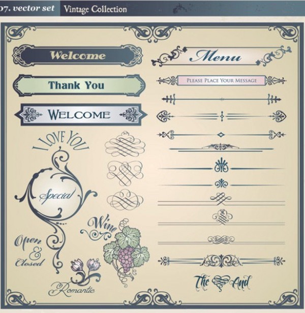 web vector unique ui elements symbols stylish signs scrolls quality ornaments original new menu love interface illustrator high quality hi-res HD graphic fresh free download free elements download detailed design creative borders banners 