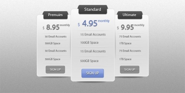 web unique ui elements ui stylish sleek simple quality psd pricing table price table price box original new modern interface hi-res HD grey fresh free download free elements download detailed design creative clean 