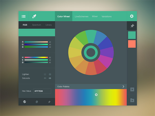 ui elements ui menu free download free designer color wheel color picker 