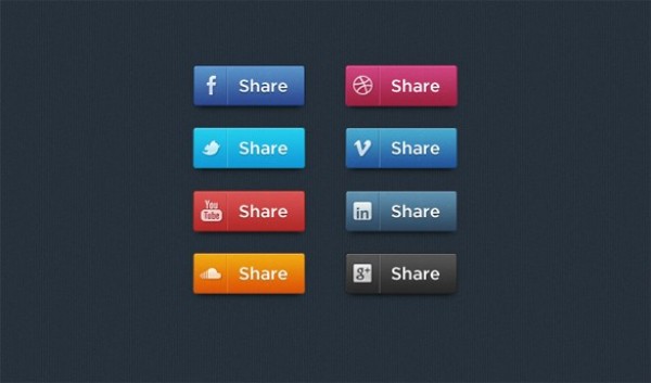 web unique ui elements ui stylish social share buttons social share buttons share set quality psd original new networking modern media interface hi-res HD fresh free download free elements download detailed design creative clean buttons 