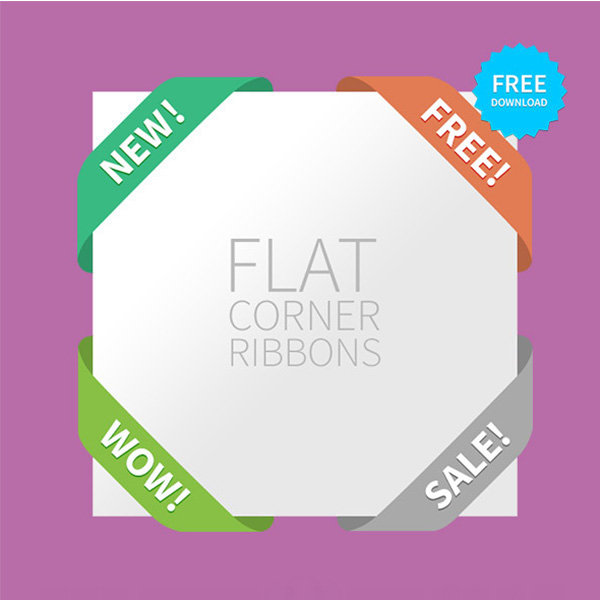 ui elements ui set sale free download free flat corner ribbons flat feature corner ribbons 
