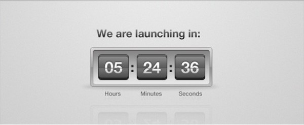 web unique ui elements ui timer stylish simple quality psd original new modern launch countdown launch interface hi-res HD grey gray fresh free download free flip clock elements download detailed design creative countdown clock countdown clock clean 
