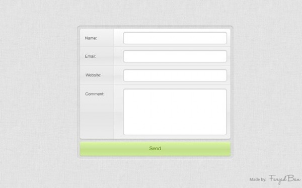 web unique ui elements ui stylish simple quality original new modern light interface hi-res HD grey green gray fresh free download free elements download detailed design creative comment form comment clean box 