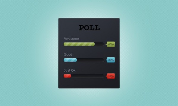 web unique ui elements ui tooltips stylish quality psd poll template poll percentage panel original new modern interface hi-res HD fresh free download free elements download detailed design dark creative clean box 