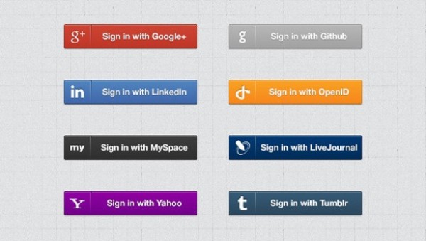 web unique ui elements ui stylish social buttons social signin buttons signin set quality psd original new networking modern media interface hi-res HD fresh free download free elements download detailed design creative colorful clean buttons bookmarking 