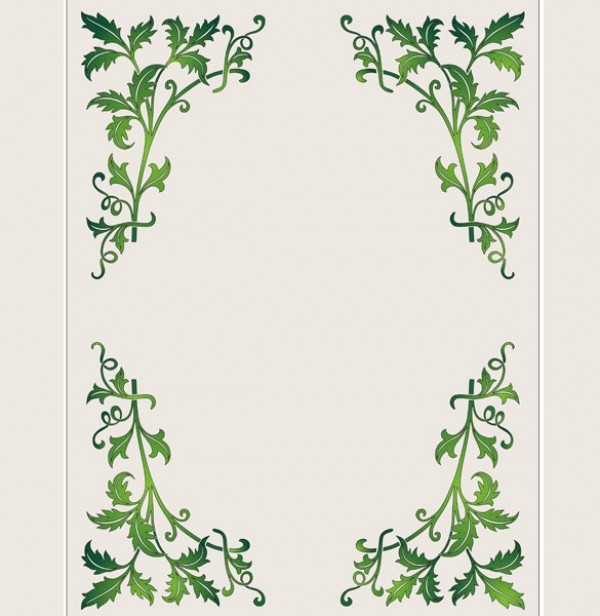 web vector unique ui elements stylish quality ornament original new nature leaves leaf illustrator high quality green graphic fresh free download free frame download design creative border 