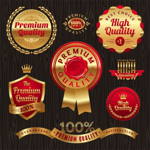 wreaths web vector unique ui elements stylish set ribbons red quality premium original new labels interface illustrator high quality hi-res HD graphic gold ribbon gold labels gold fresh free download free EPS elements download detailed design deluxe crown creative 