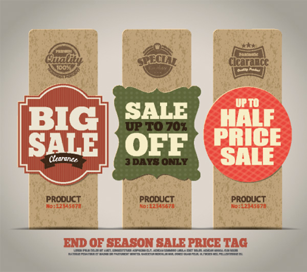 vertical banners vector sales price labels half price free download free discount 