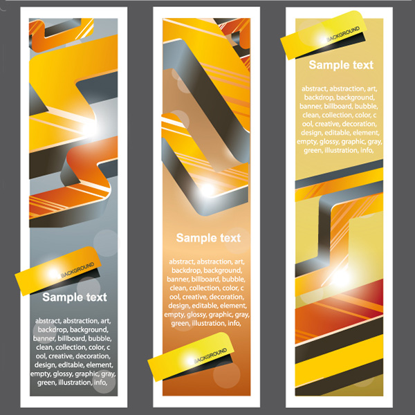 vertical banners vertical vector set free download free concept business banners angles abstract 3d 