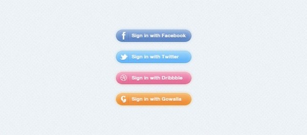 web unique ui elements ui twitter stylish social sign-in button social media social buttons simple quality original new modern logo interface hi-res HD Gowalla fresh free download free Facebook elements dribbble download detailed design creative clean buttons 