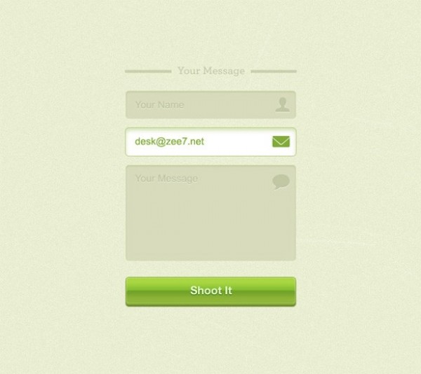 web unique ui elements ui stylish simple shoot it quality psd original new modern interface hi-res HD green fresh free download free email elements download detailed design creative contact form clean avatar 