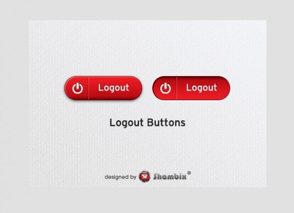 web unique ui elements ui stylish red button quality psd pressed original normal new modern logout button Logout log out interface hi-res HD fresh free download free elements download detailed design creative clean 